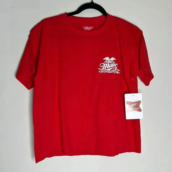 Miller Life Red Graphic T-Shirt - Picture 1 of 6